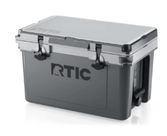 RTIC 32 QT Ultra-Light Hard-Sided Ice Chest Cooler, Fits 48 Cans, Dark Grey & Cool Grey