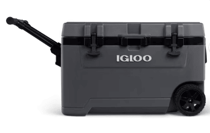 Igloo 72 QT Overland Ice Chest Cooler with Wheels, Gray