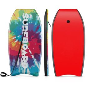 33 Inches Lightweight Body Board Boogie Board with EPS Core XPE Deck HDPE Bottom Multicolor1