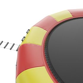 VEVOR Inflatable Water Bouncer, 17ft Recreational Water Trampoline, Portable Bounce Swim Platform with 5-Step Ladder & Electric Air Pump